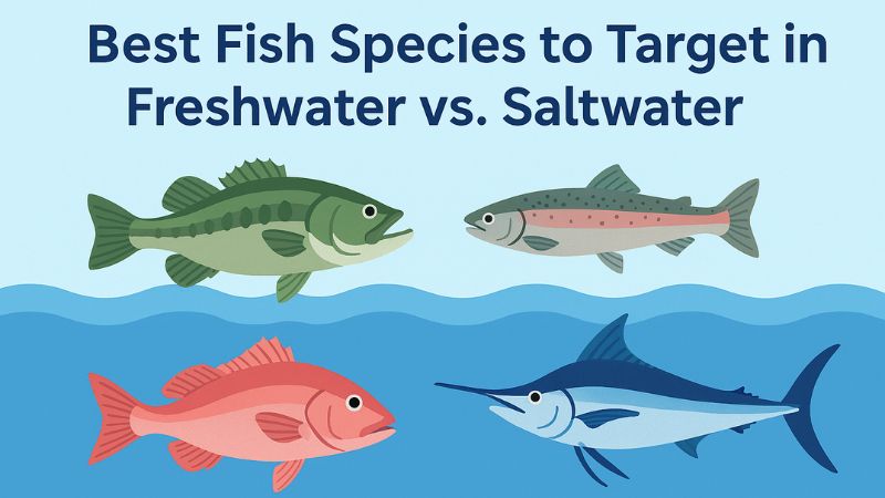 Best Fish Species to Target in Freshwater vs. Saltwater