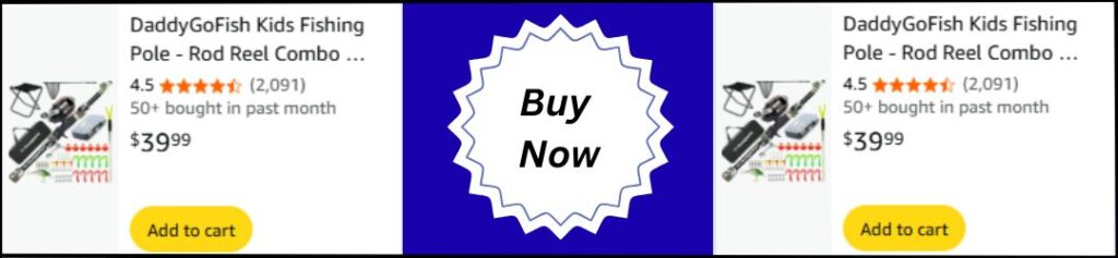 DaddyGoFish Kids Fishing Pole