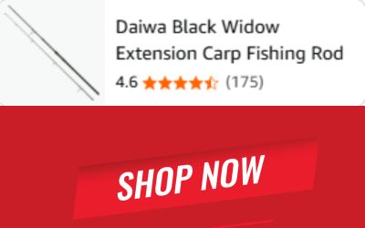 Daiwa Black Widow Extension Carp Fishing Rod

