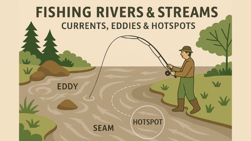 Fishing Rivers and Streams: How to Read Currents, Eddies, and Hotspots for Better Catches