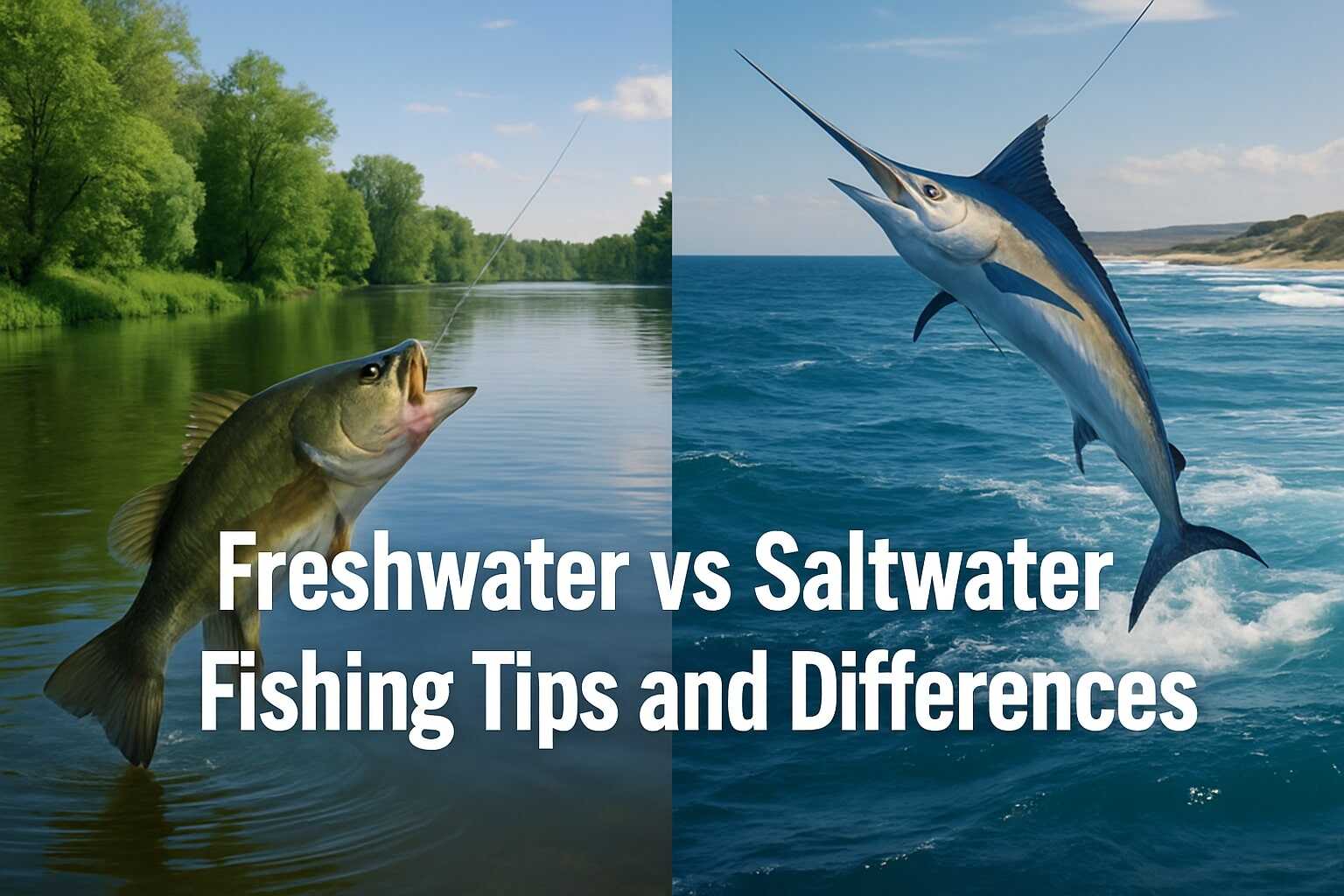Freshwater vs Saltwater Fishing Tips and Differences