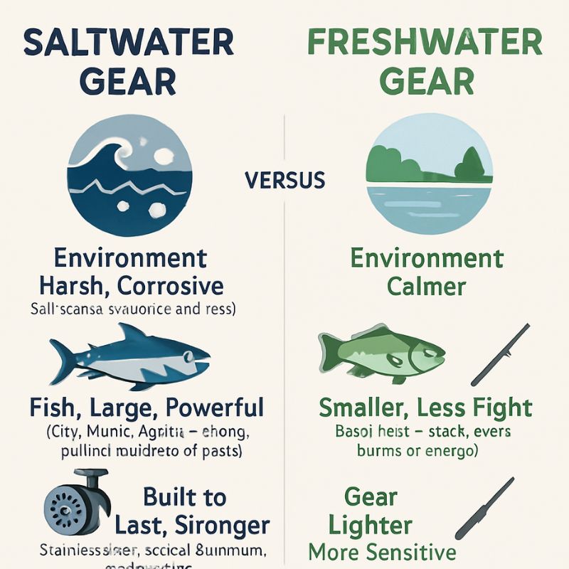 Why Saltwater and Freshwater Gear Are Not the Same