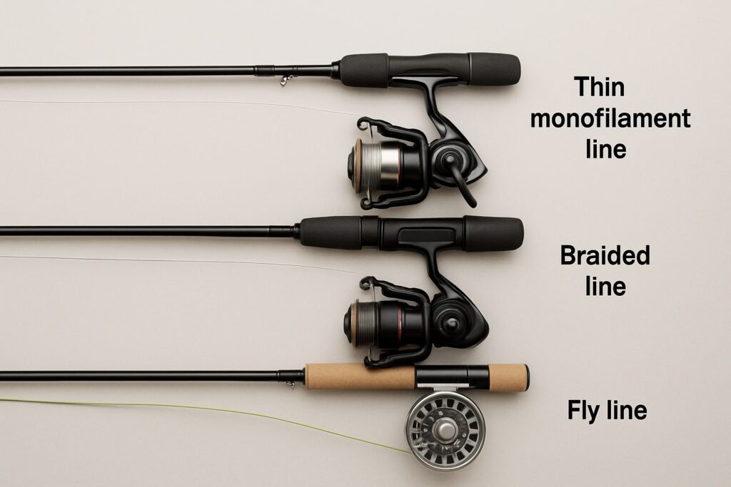 Fishing Rods, Reels, and Line:  Comparison