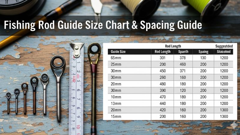 Fishing Rod Guide Size Chart & Spacing Guide