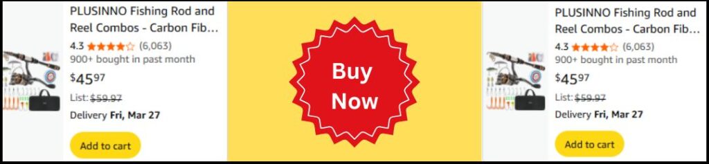 PLUSINNO Fishing Rod and Reel Combos