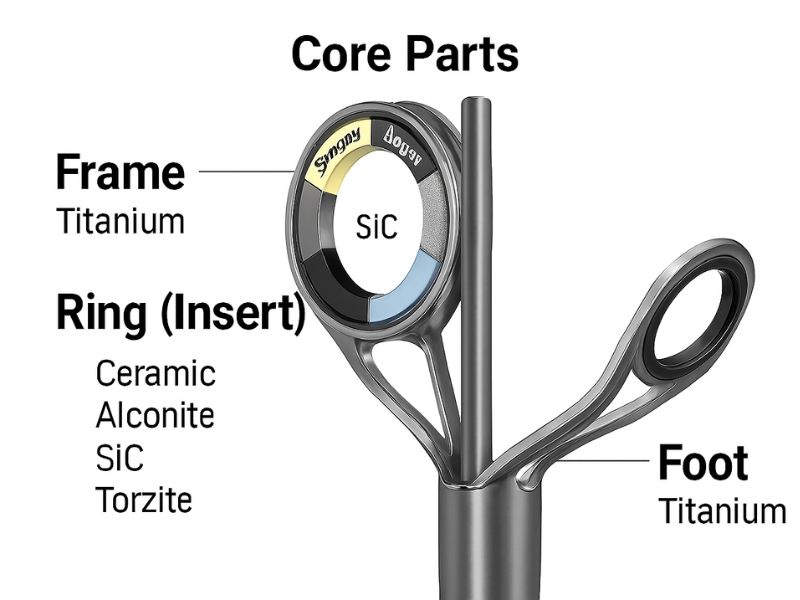 The Core Parts: Frame, Ring (Insert), and Foot
