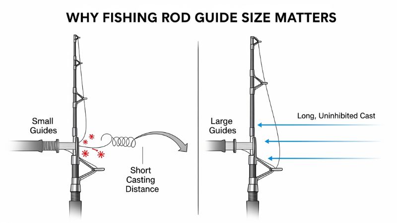 Why fishing rod guide size matters