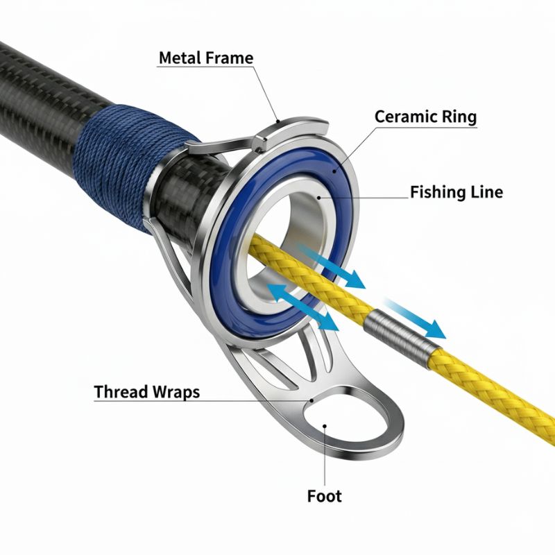 The Anatomy of a fishing Rod Guide