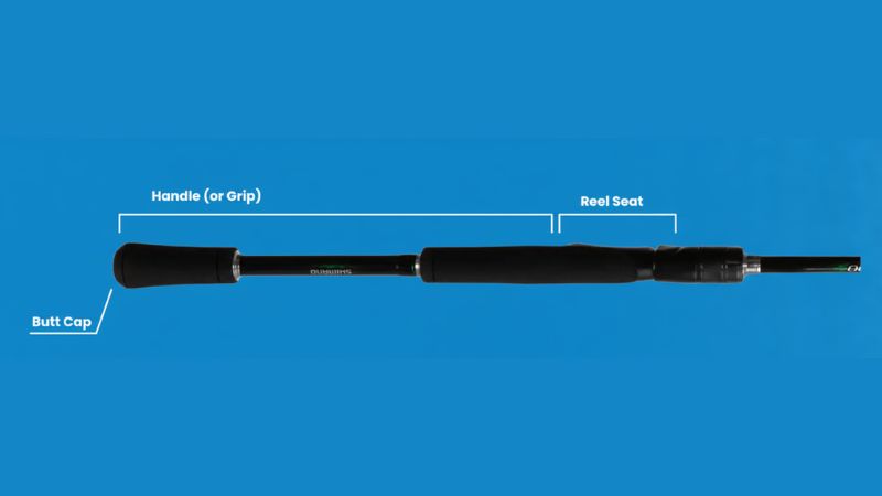 handle grip of fishing rod