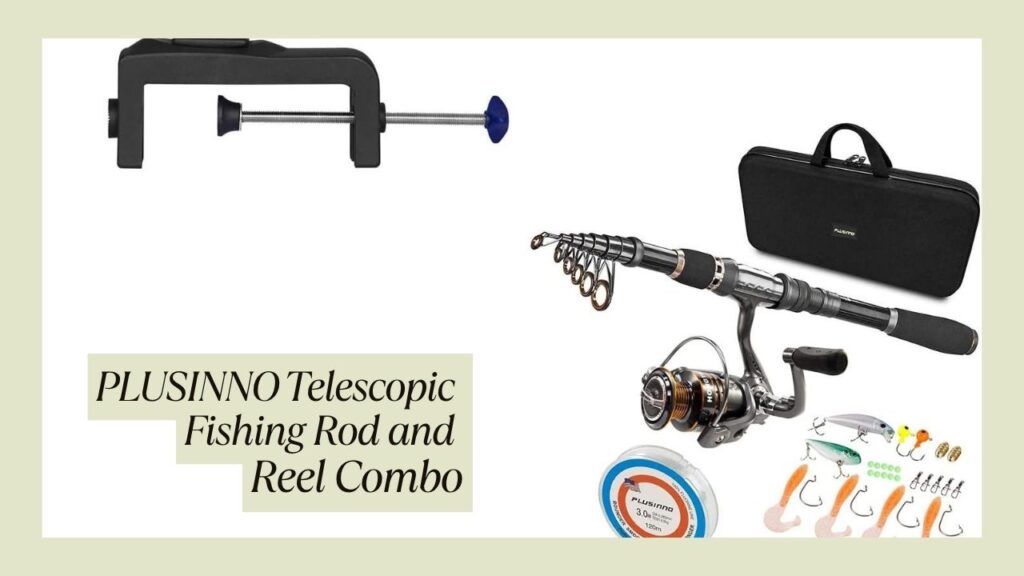PLUSINNO Telescopic Fishing Rod and Reel Combo